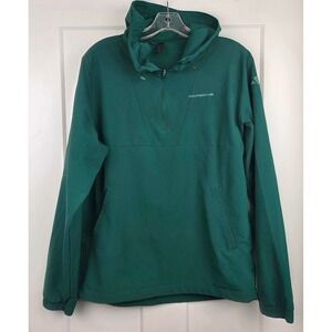 Adidas Porsche Mens Ultimate365 Anorak Golf Hoodie Green Jacket Small